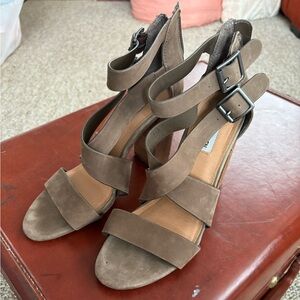 Steve Madden, Sundance style brown, tall heels, size 9